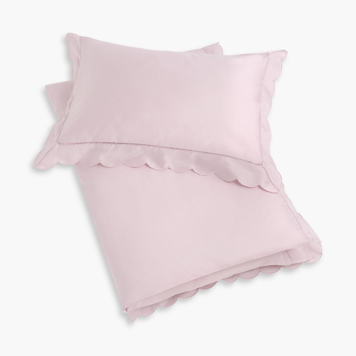 Scalloped Starlight Toddler Duvet - Rose