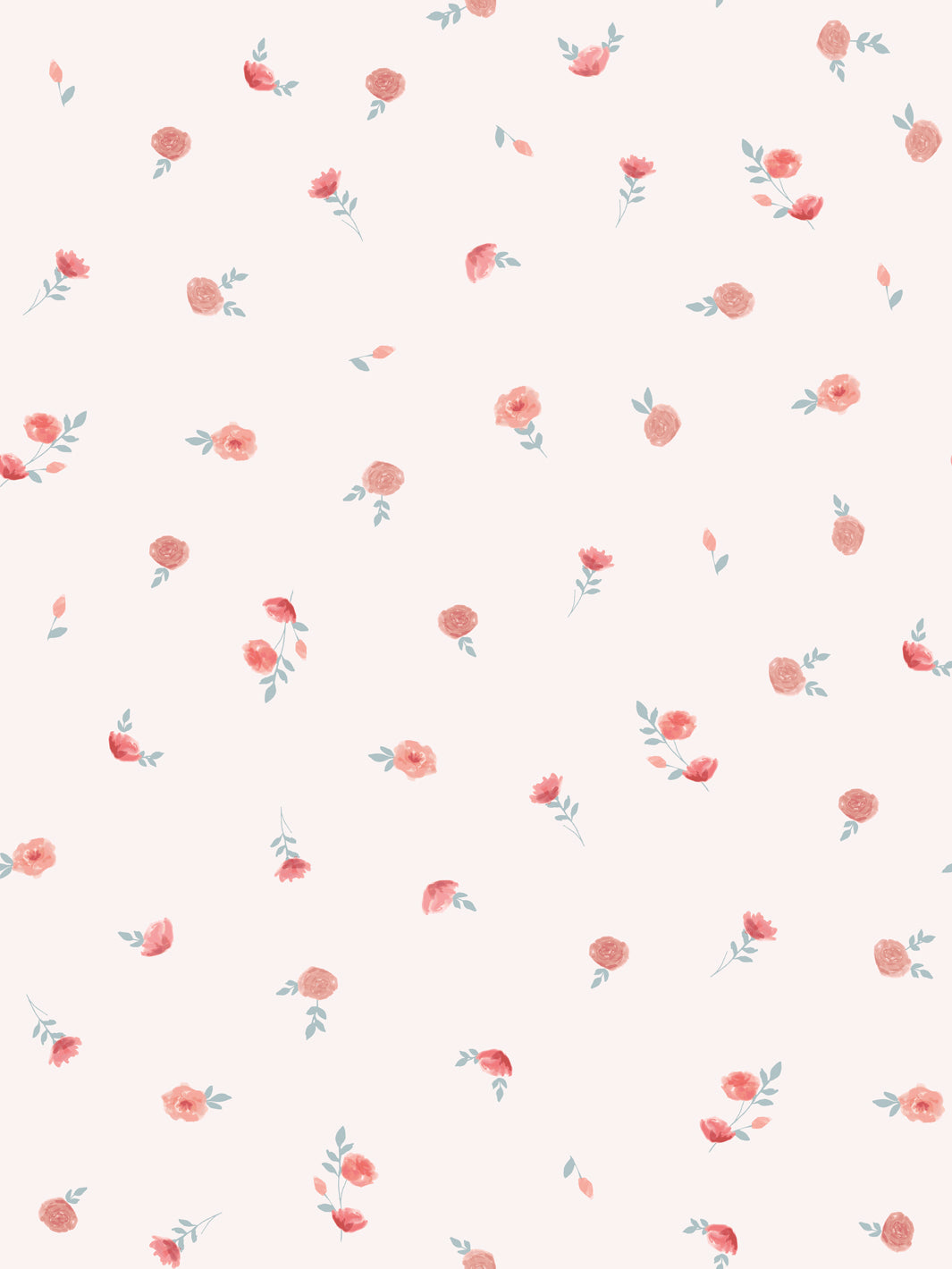 'roses' Wallpaper By Meri Meri - Dusty Pink