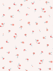 'roses' Wallpaper By Meri Meri - Dusty Pink