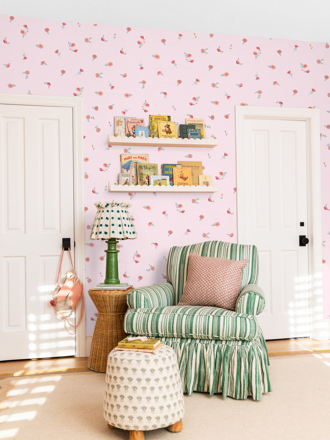 'roses' Wallpaper By Meri Meri - Pink