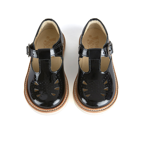 Rosie T-Bar Kids Shoe Black Patent Leather