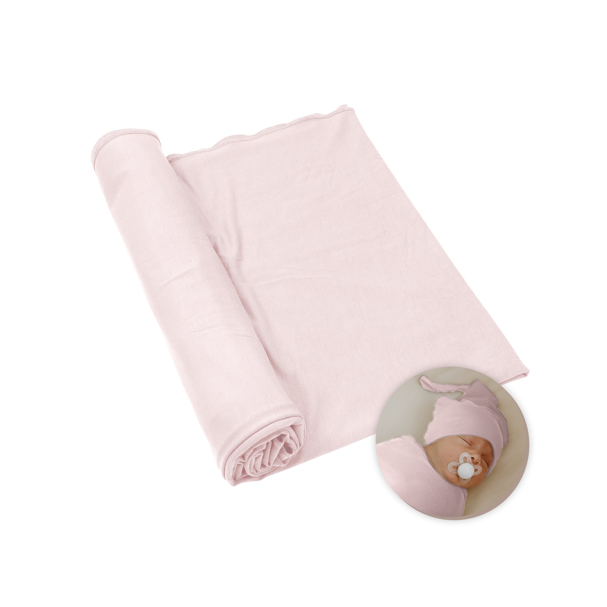 Baby Swaddle Blanket + Hat