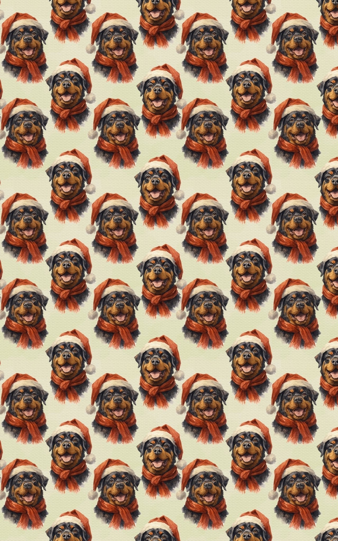 Rottweiler In Red