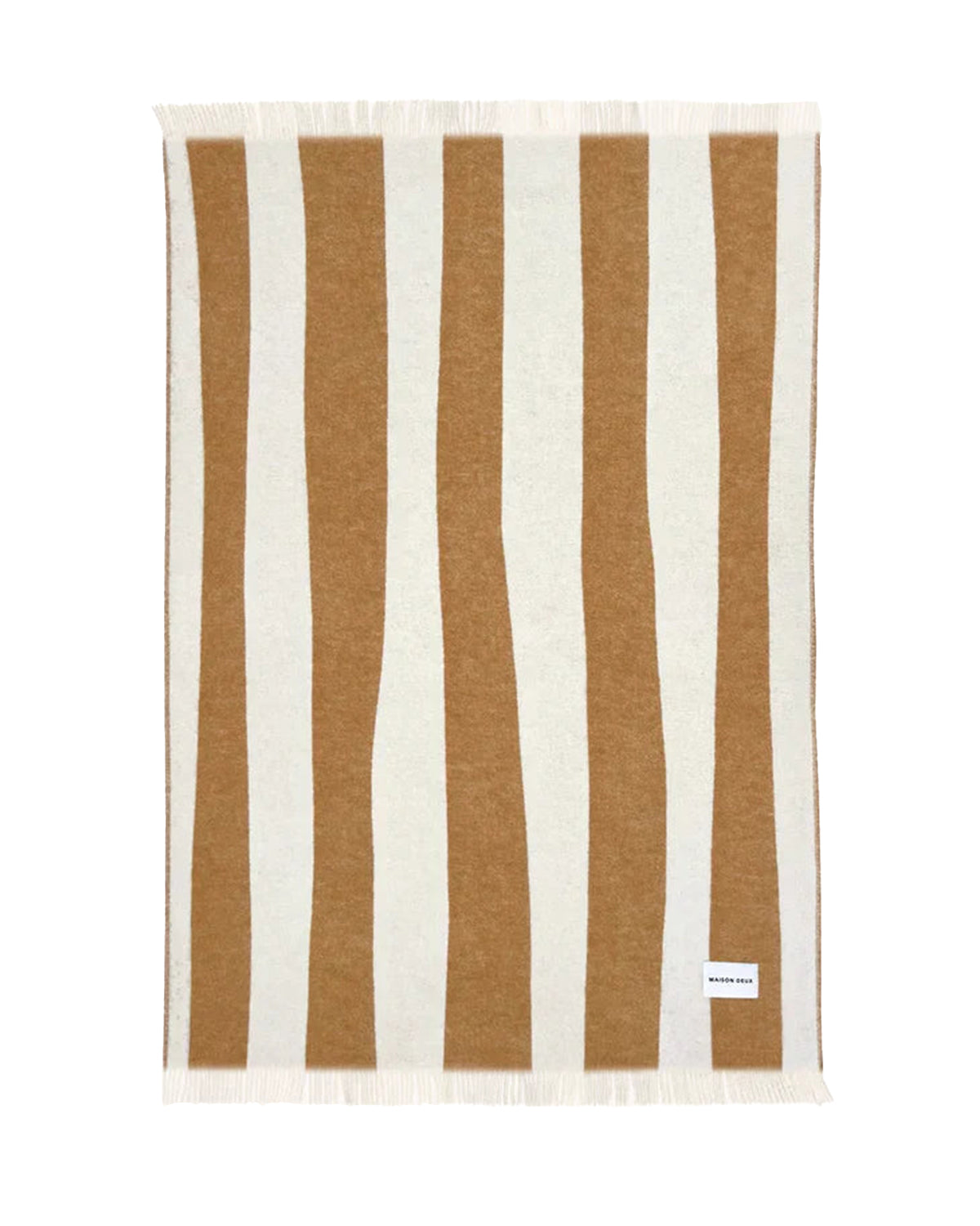 Blanket Rough Stripe Terra Brown 4.25 X 6.5 Ft