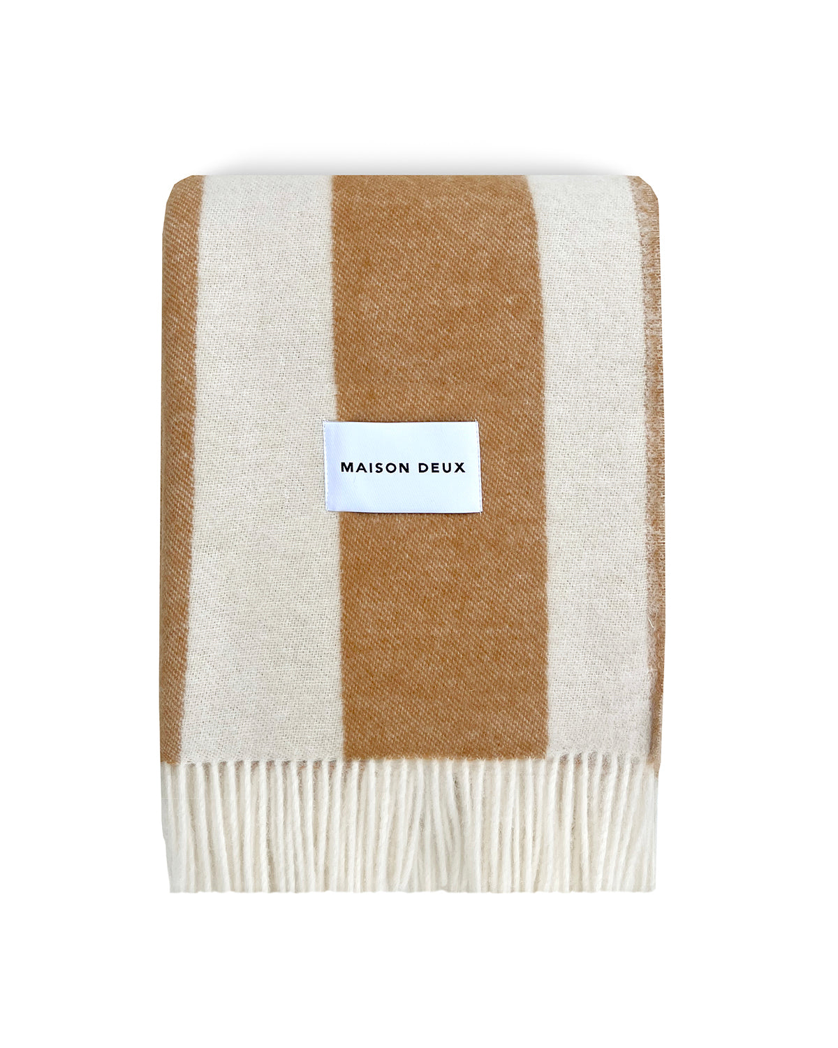 Blanket Rough Stripe Terra Brown 4.25 X 6.5 Ft