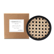 Momentdecor™ Natural Rattan & Wood Coasters Round Shape