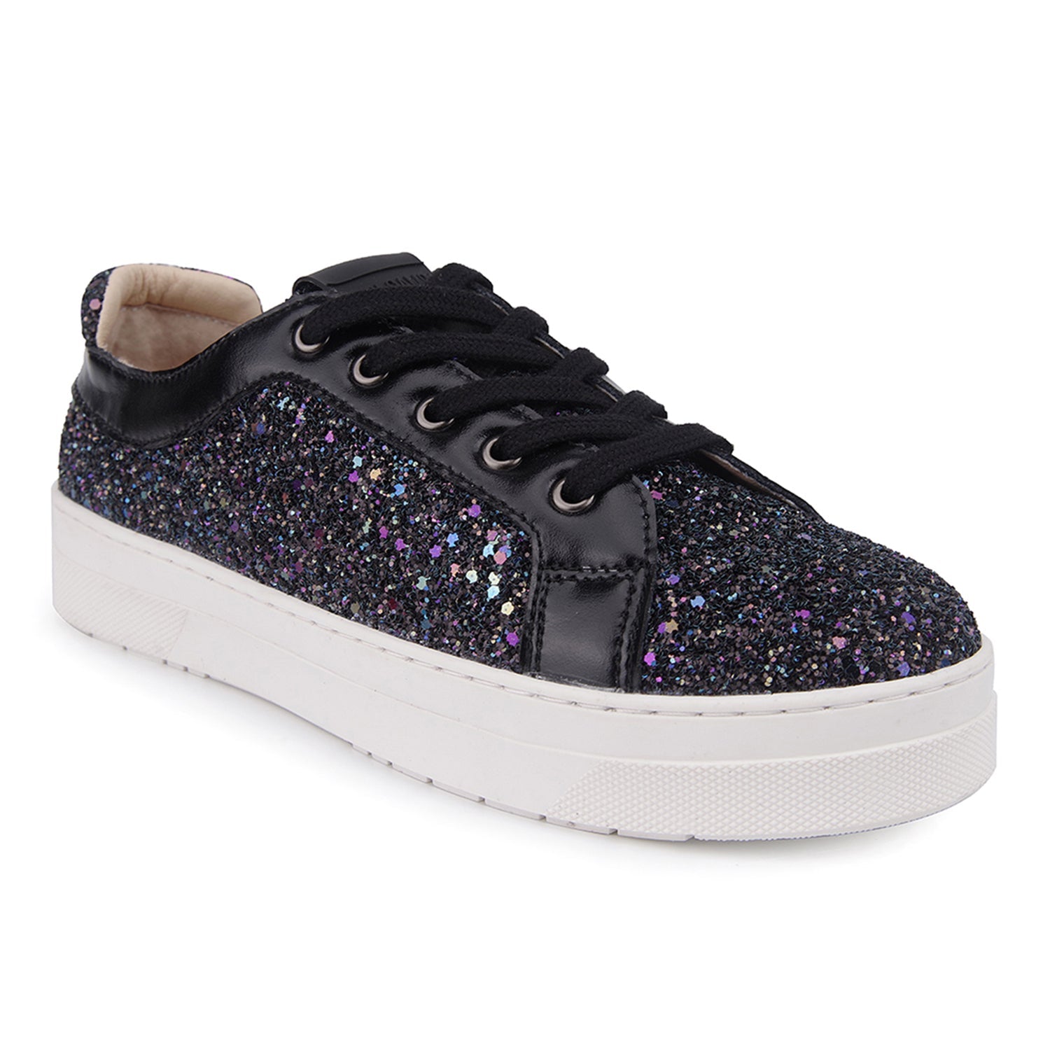 Roxy Sneaker In Black Glitter