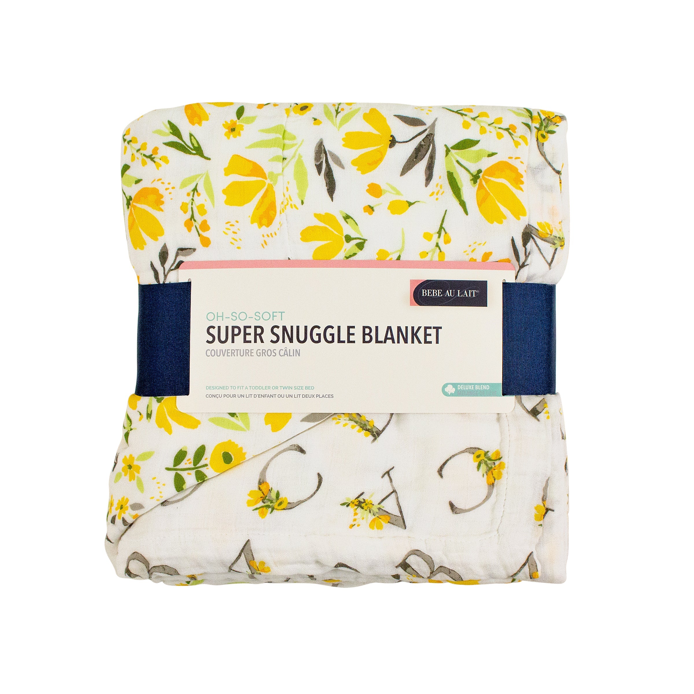 Royal Garden + Floral Alphabet Oh So Soft Muslin Super Snuggle Blanket