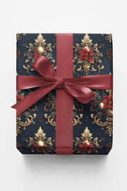 Royal Holiday Crest Wrapping Paper