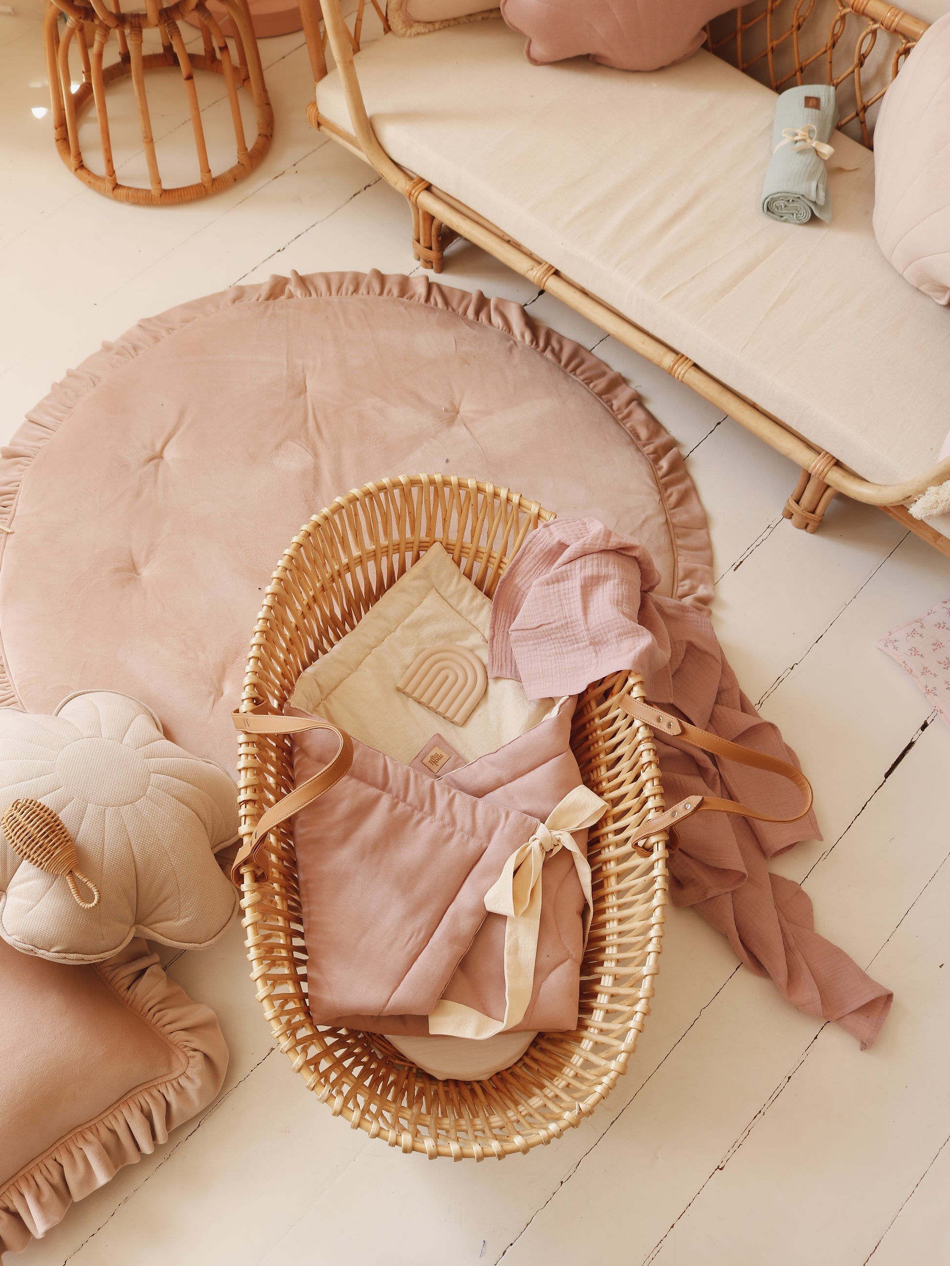 Muslin Baby Pink - Baby Swaddle Blanket