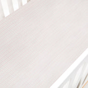 Petal Scallops Crib Sheet - Pink