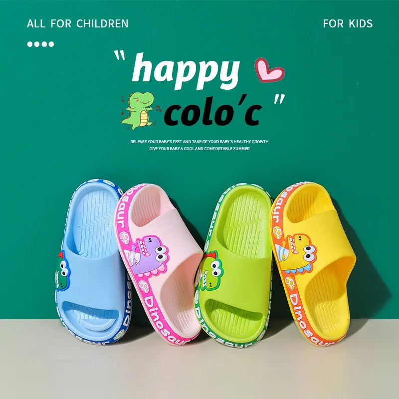 Non-slip Rubber Slippers Dinosaur For Children Multi-variant