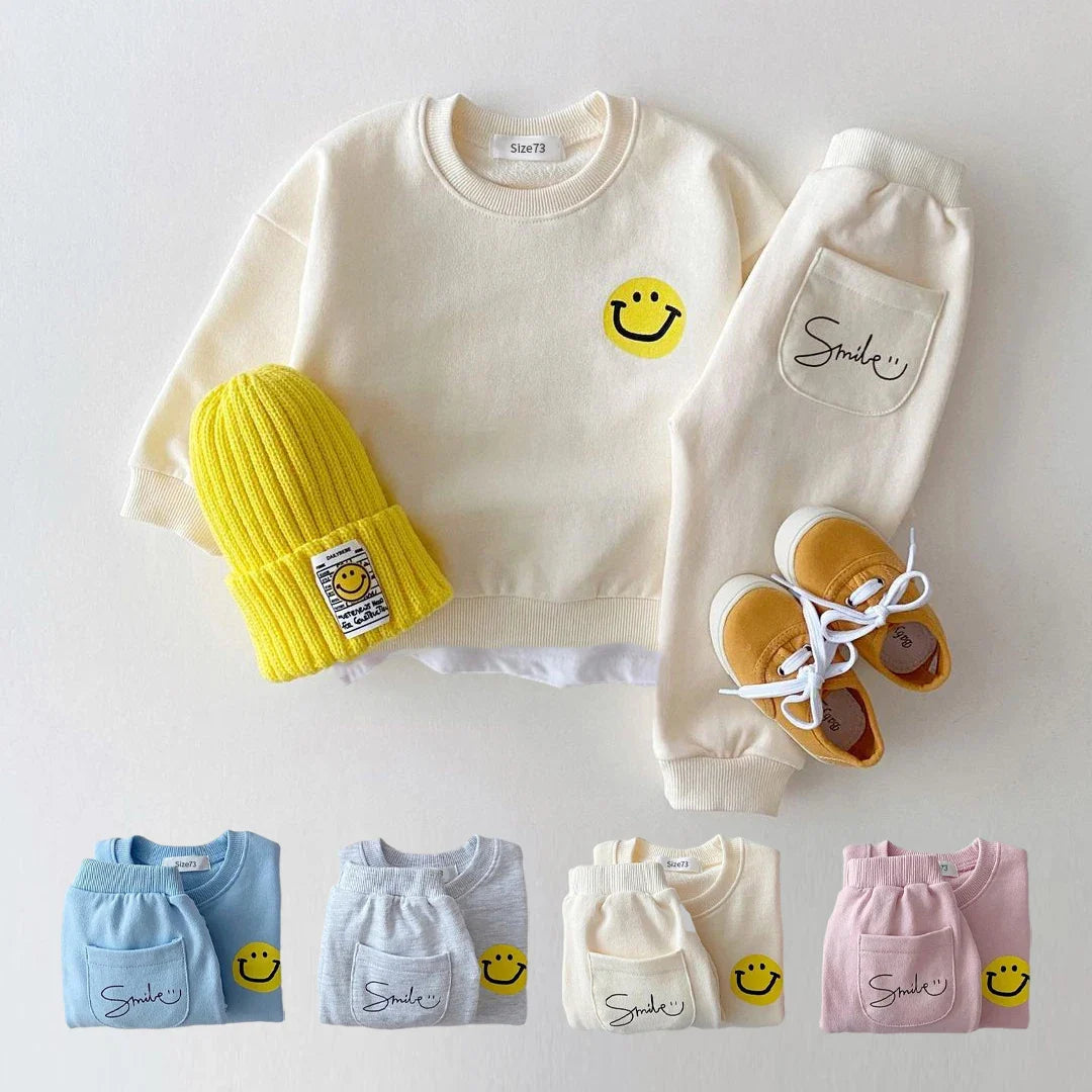 Pants And Sweatshirt Set With Smile Multivariant
