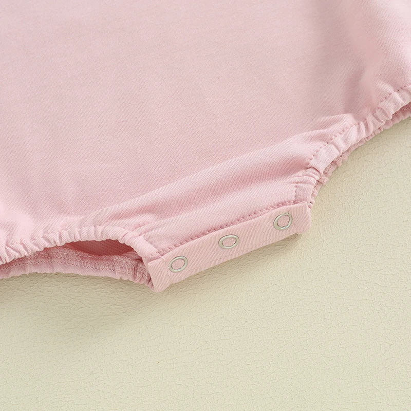 Sweatshirt With Romper Closure With Embroidered Bunnies And Headband