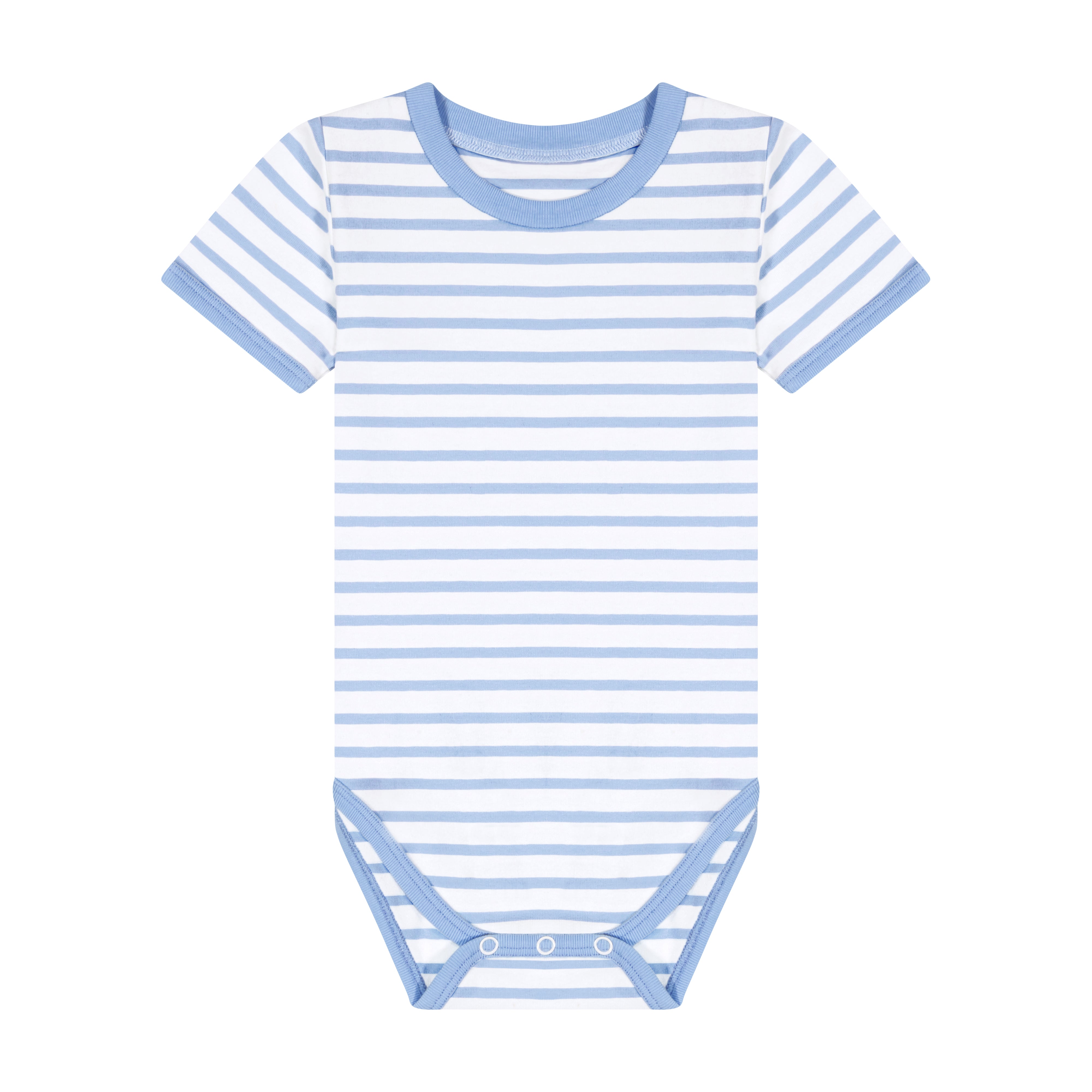 Organic Bodysuit - French Blue Stripe
