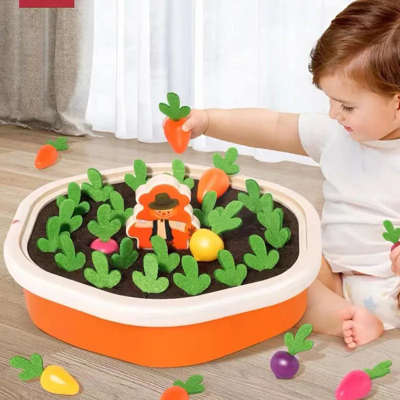 Educational Montessori Memory Toy Cultivated Field For Children