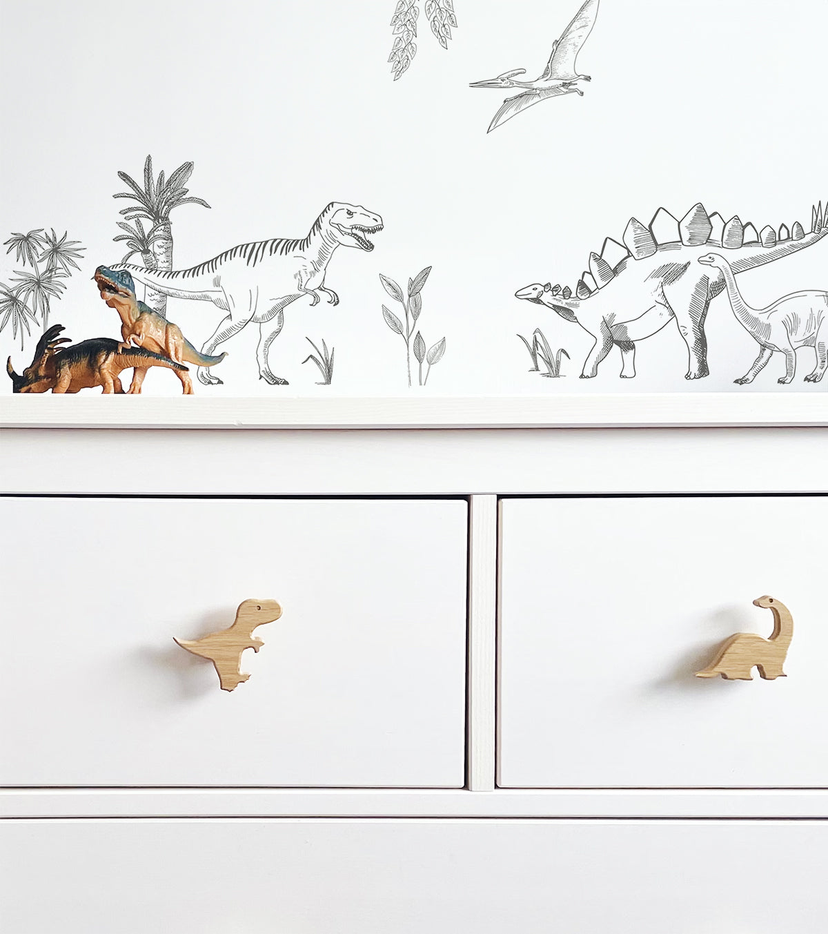 Dinosaurus - Wall Decals Murals - Dinosaurs And Plants