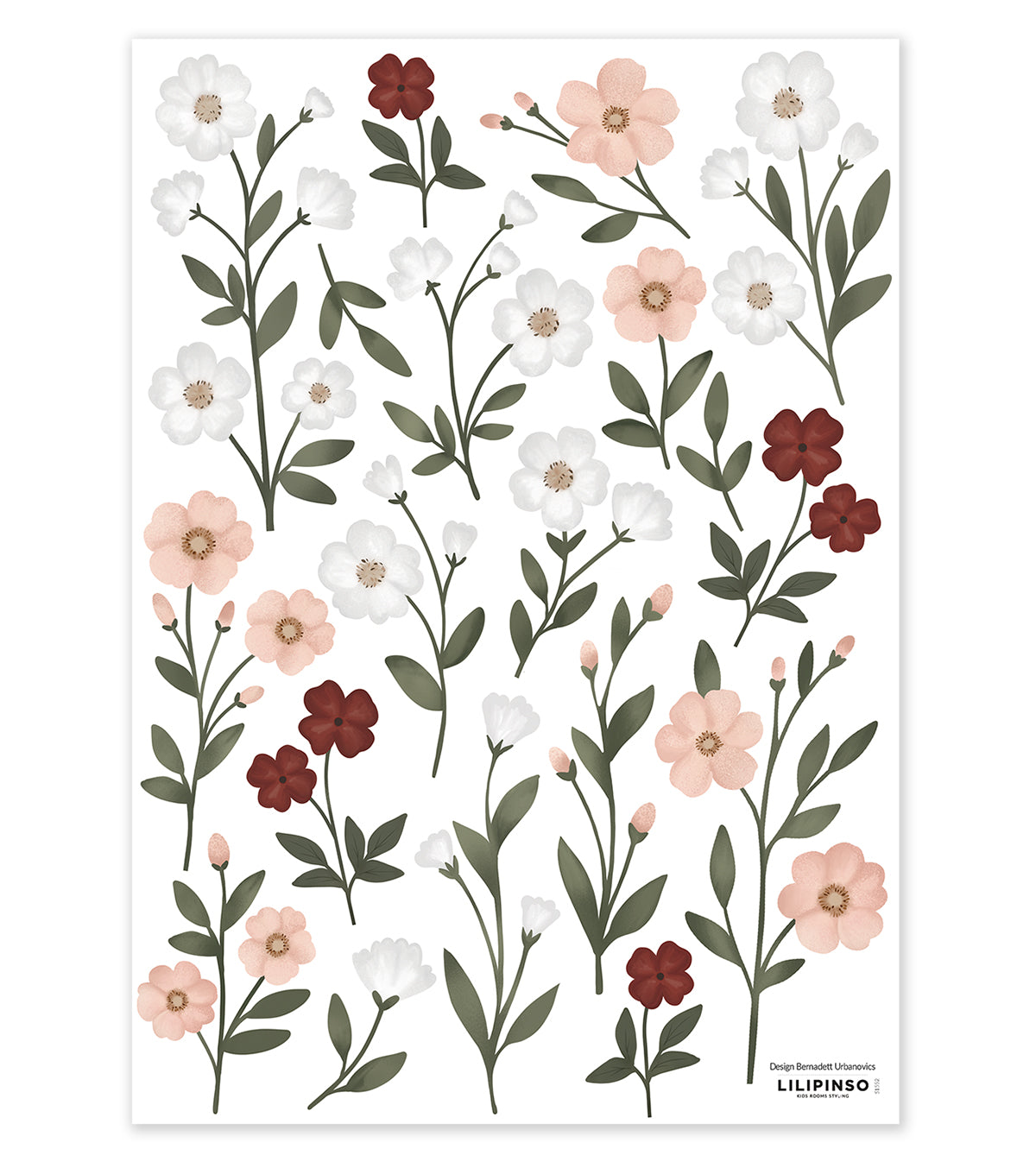 Eden - Wall Decals Walls - Flowers On Stems