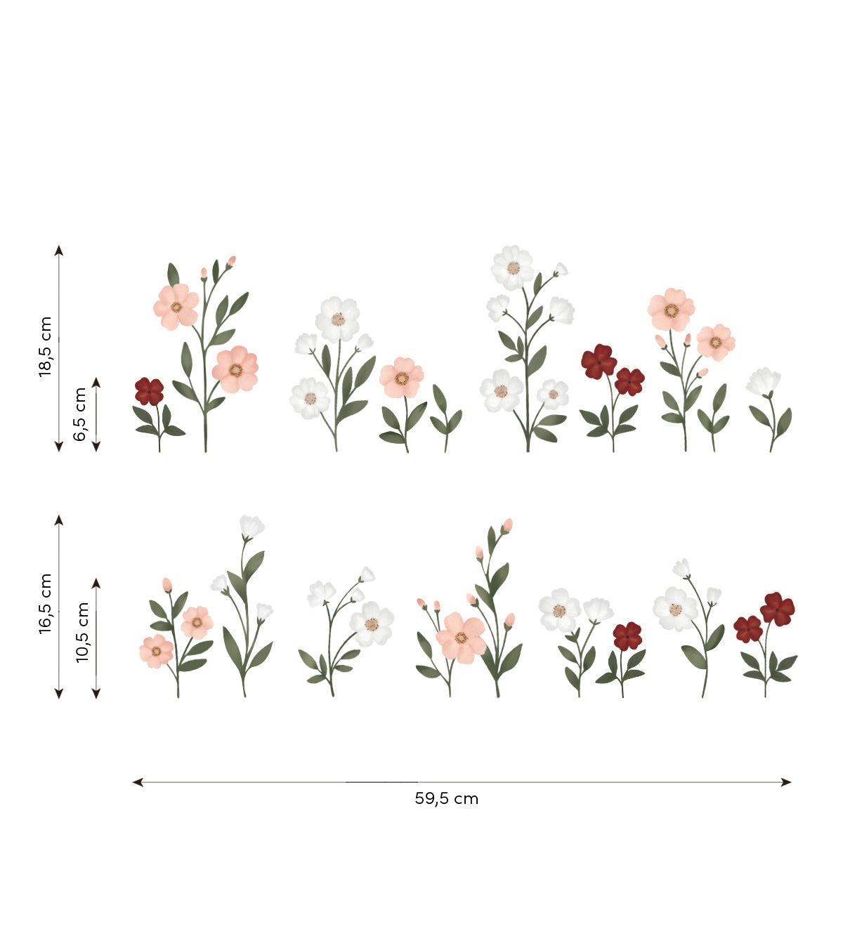 Eden - Wall Decals Walls - Flowers On Stems