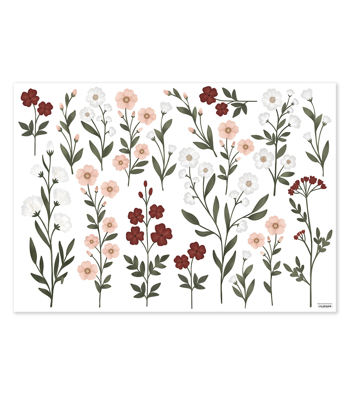 Eden - Wall Decals Murals - Large Flowers