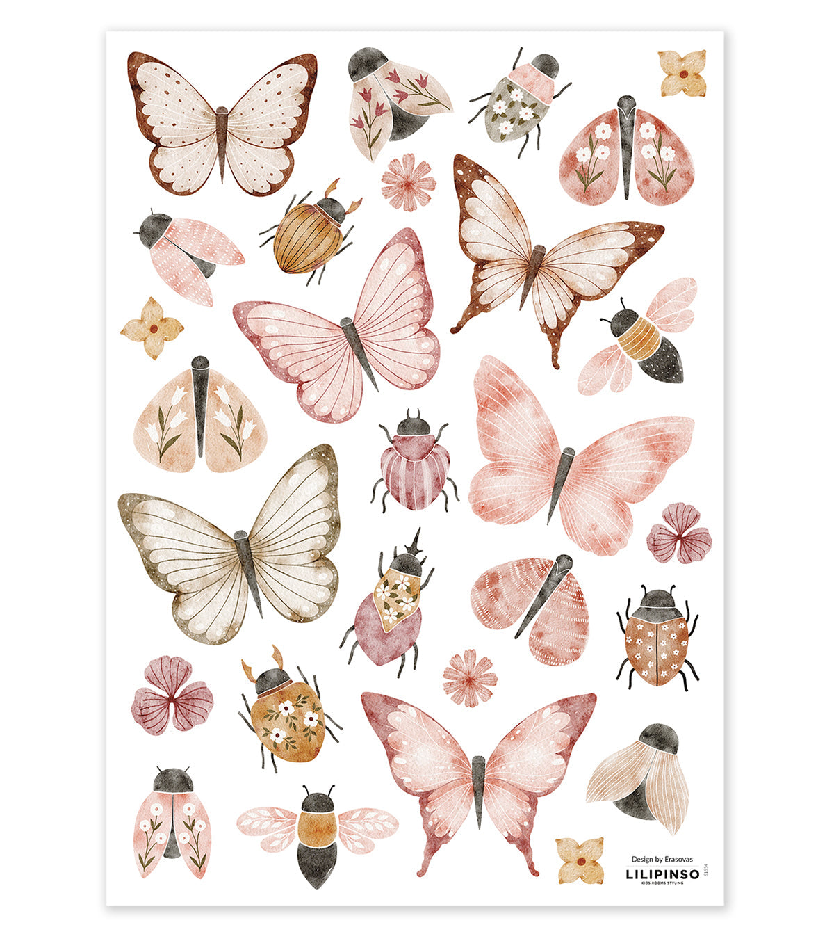 Coccinella - Wall Decals Murals - Butterflies And Insects