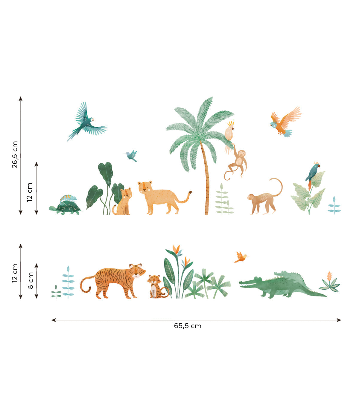 Yatsuni - Wall Decals Murals - Jungle Animals