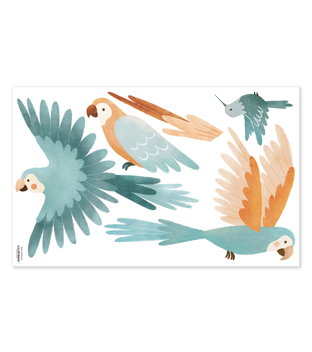 Yatsuni - Wall Decals Murals - The Parrots