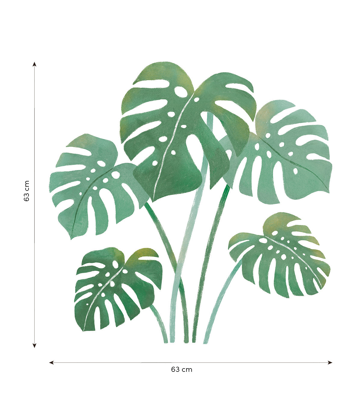 Yatsuni - Wall Decals Walls - Monstera Leaf