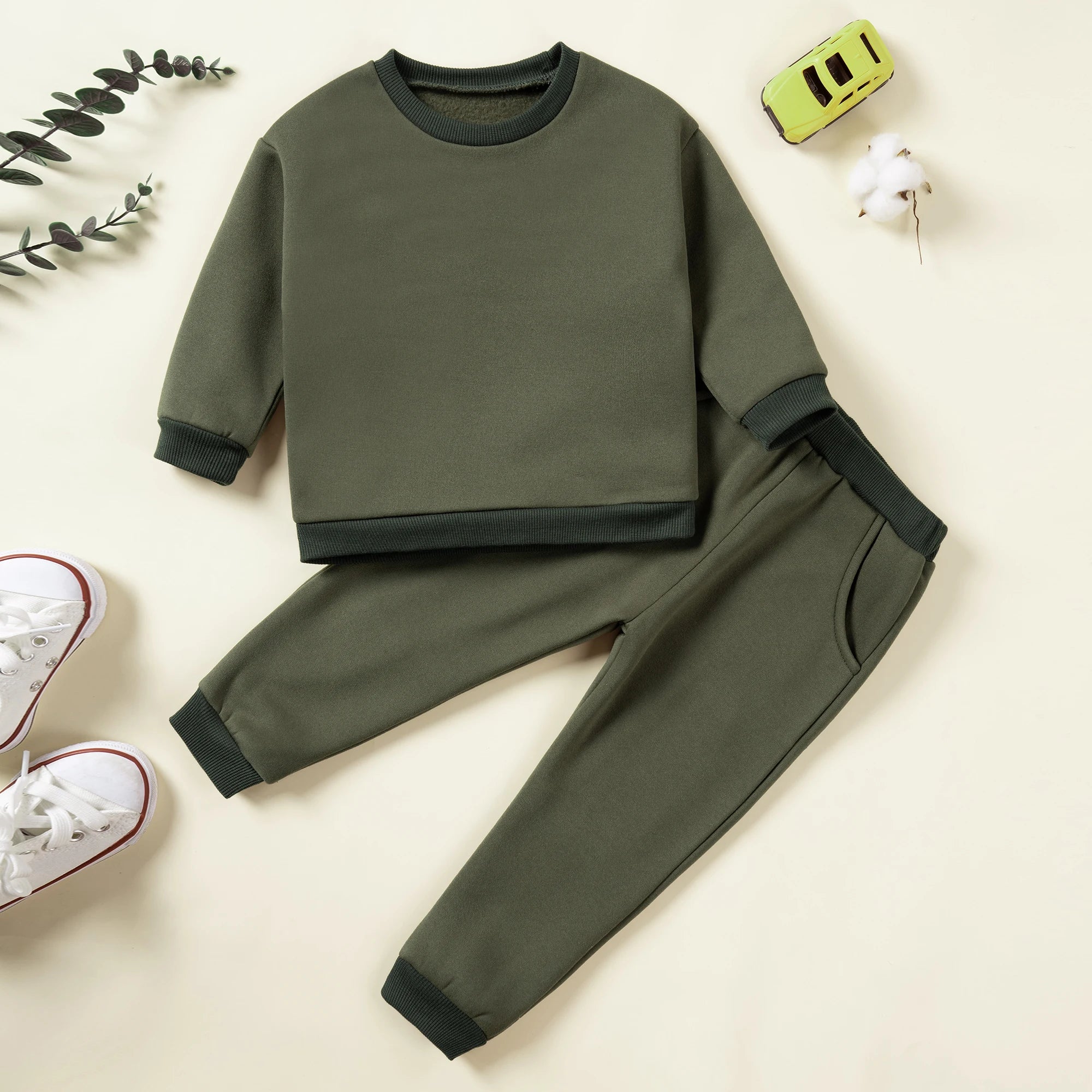 Pants And Sweatshirt Set In Cotton Multivariant