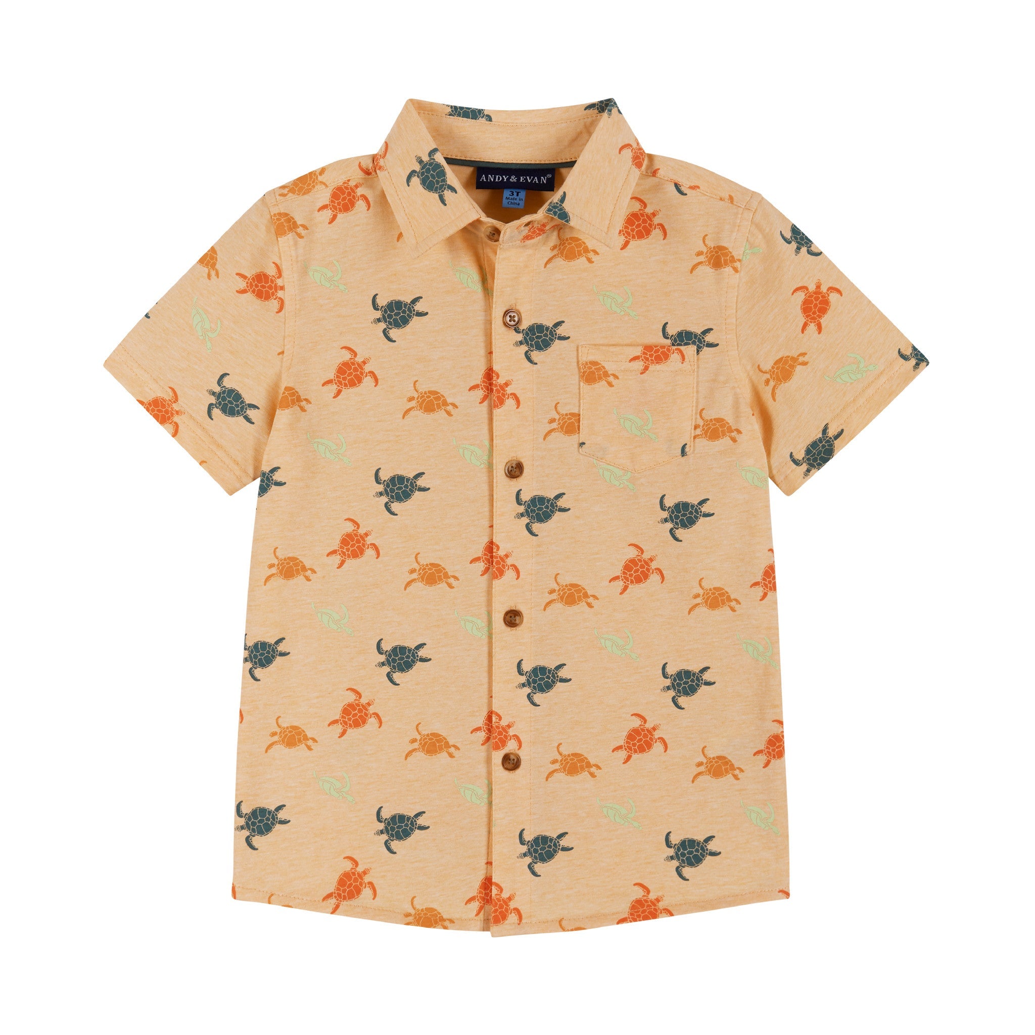 Short Sleeve Buttondown Shirt | Turtles
