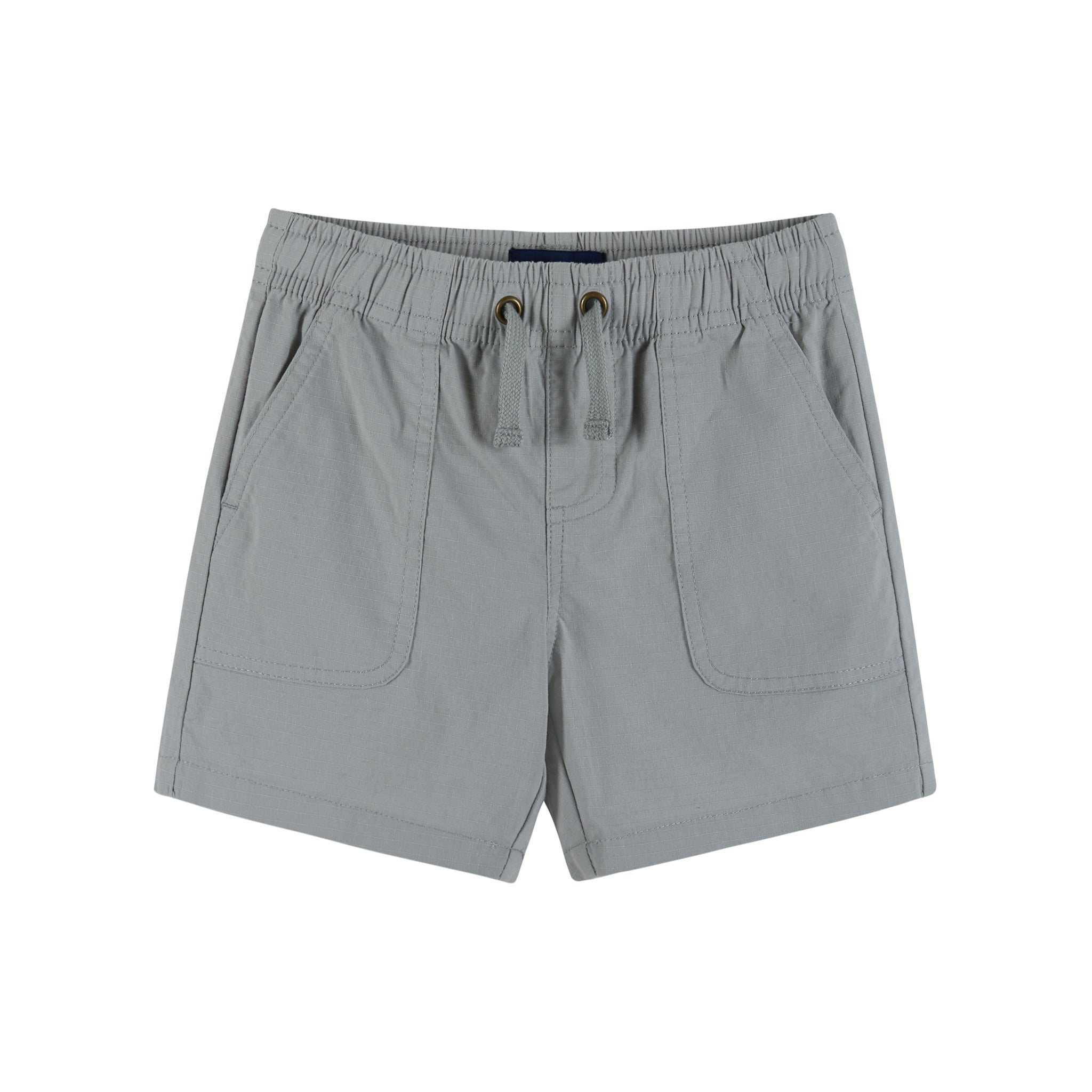 Grey Ripstop Drawstring Shorts