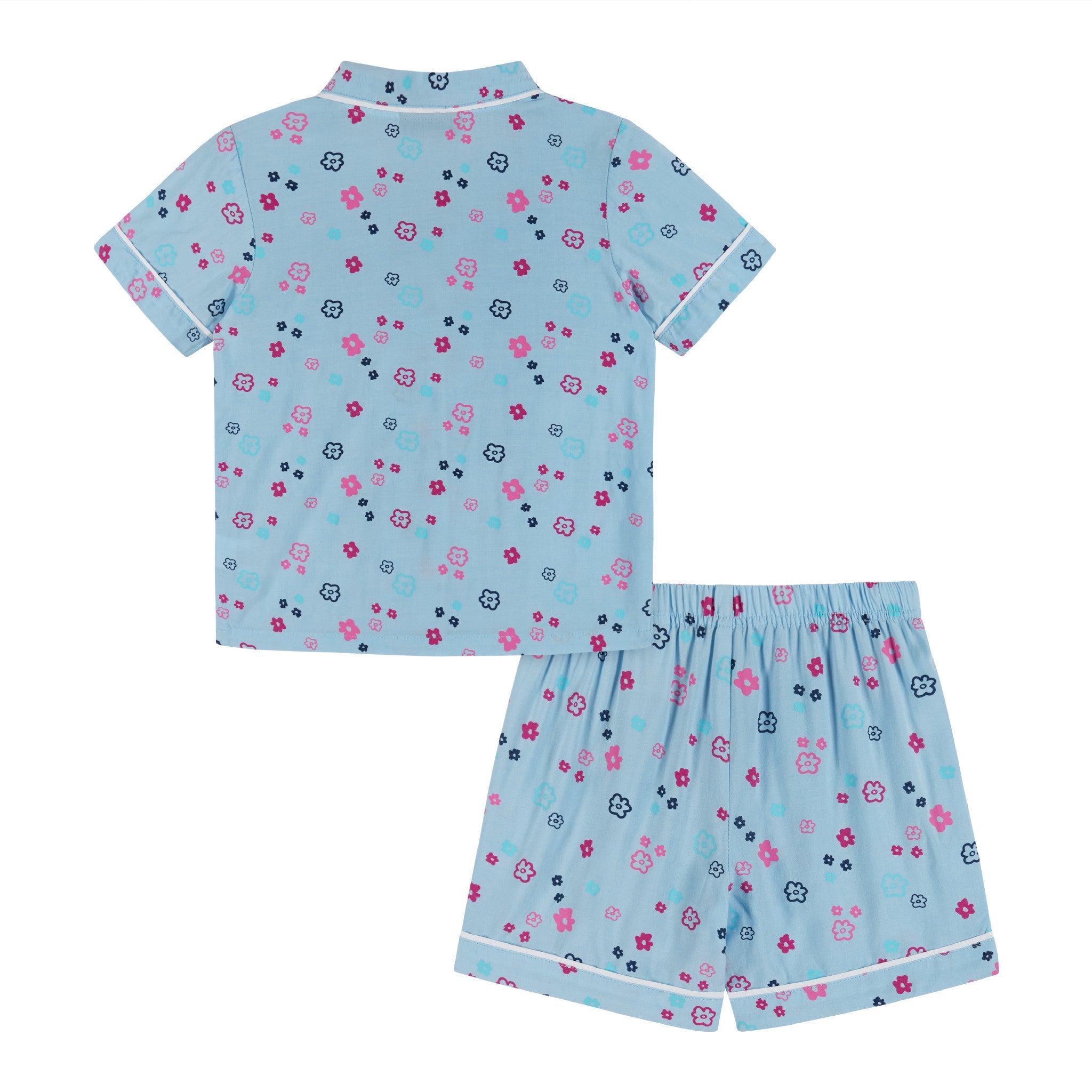 Two Piece Pajama Set | Aqua Floral