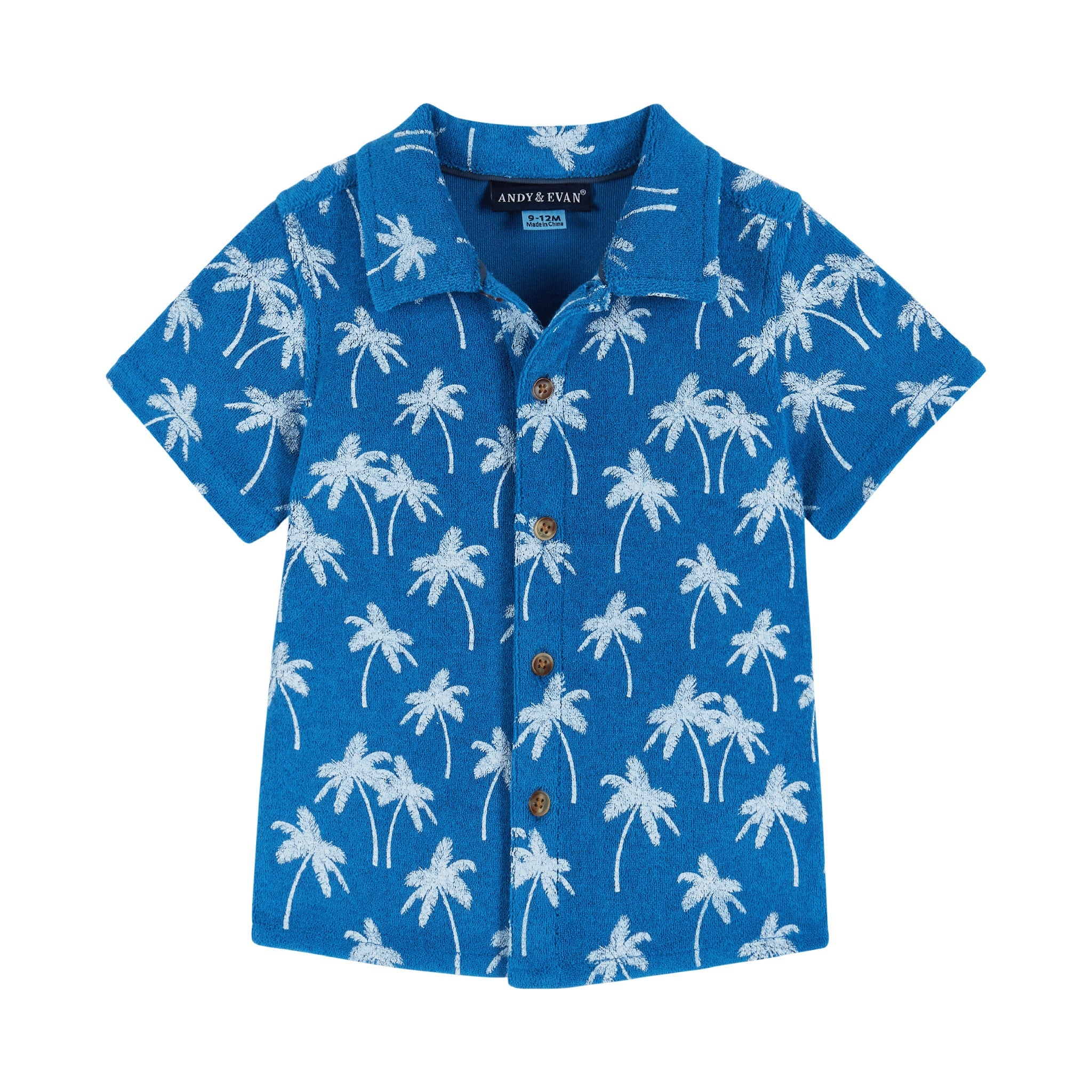 Infant Matching Terry Set | Palm Tree Print