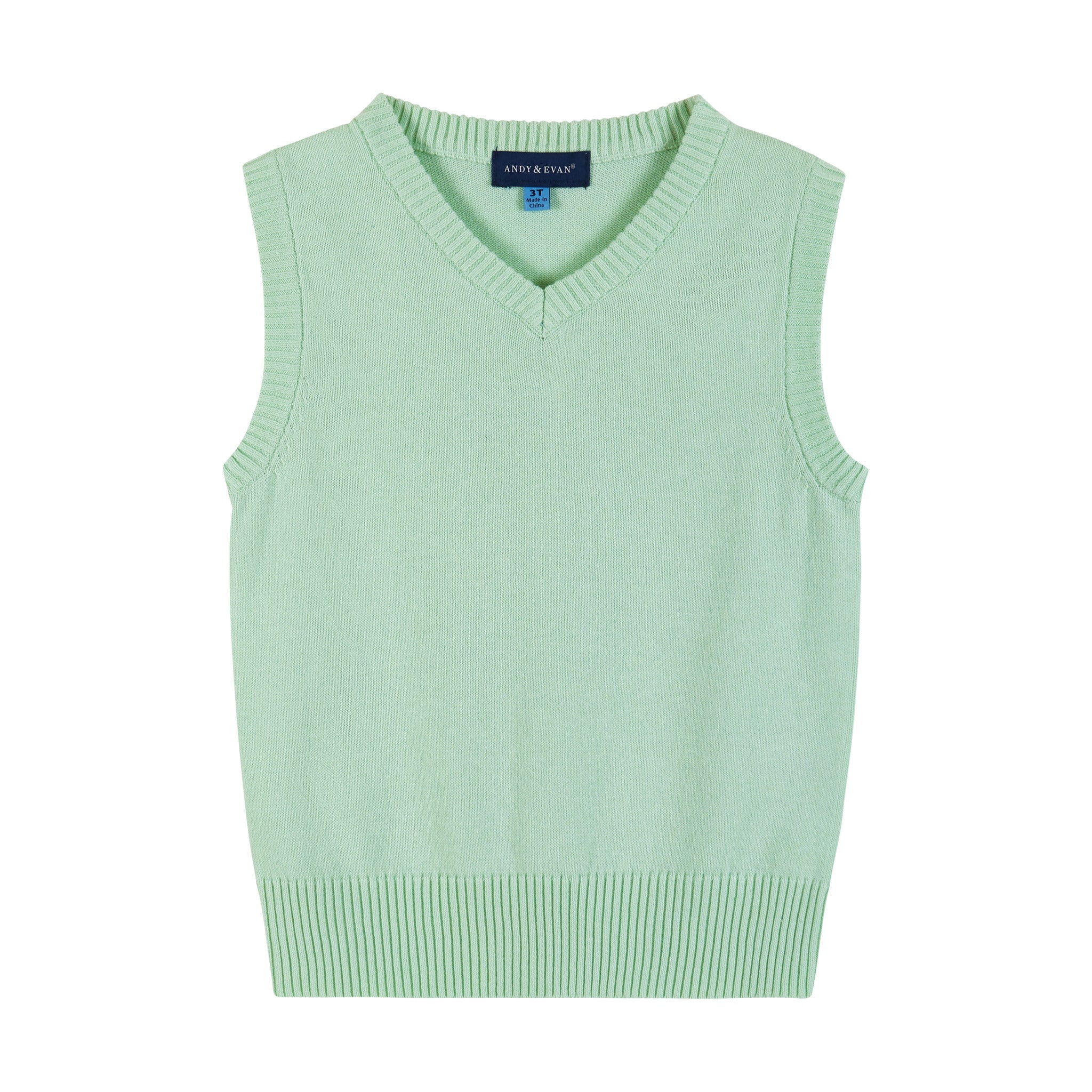 4-piece Sweater Vest Set | Light Green