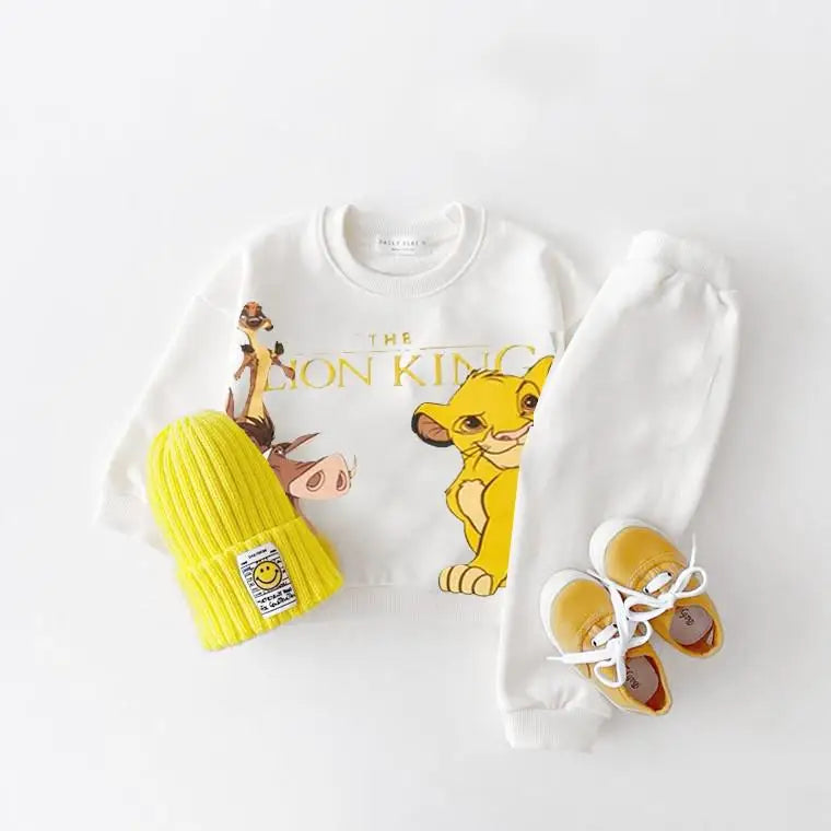 2-piece Cartoon Sweatshirt And Pants Tracksuit Set For Children Multivariant