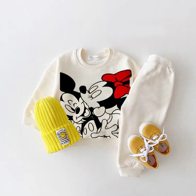 2-piece Cartoon Sweatshirt And Pants Tracksuit Set For Children Multivariant