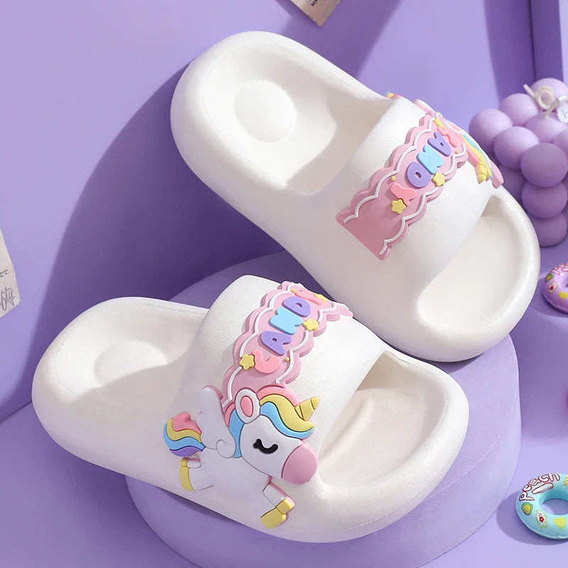 Unicorn Rainbow Slippers Ultra Soft Eva Ages 0-3 Years