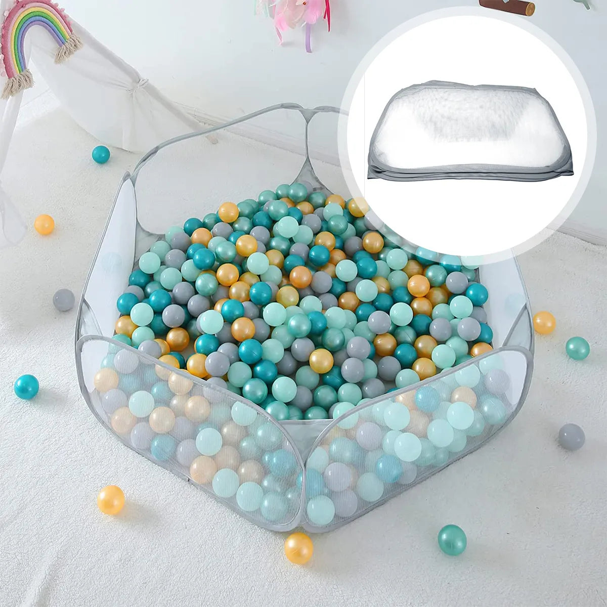 Foldable Net Ball Pit For Children