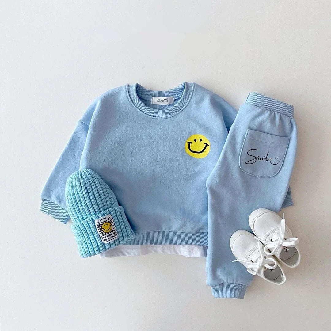 Pants And Sweatshirt Set With Smile Multivariant