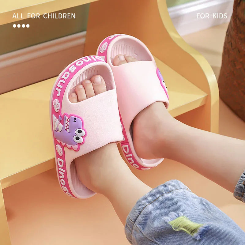 Non-slip Rubber Slippers Dinosaur For Children Multi-variant