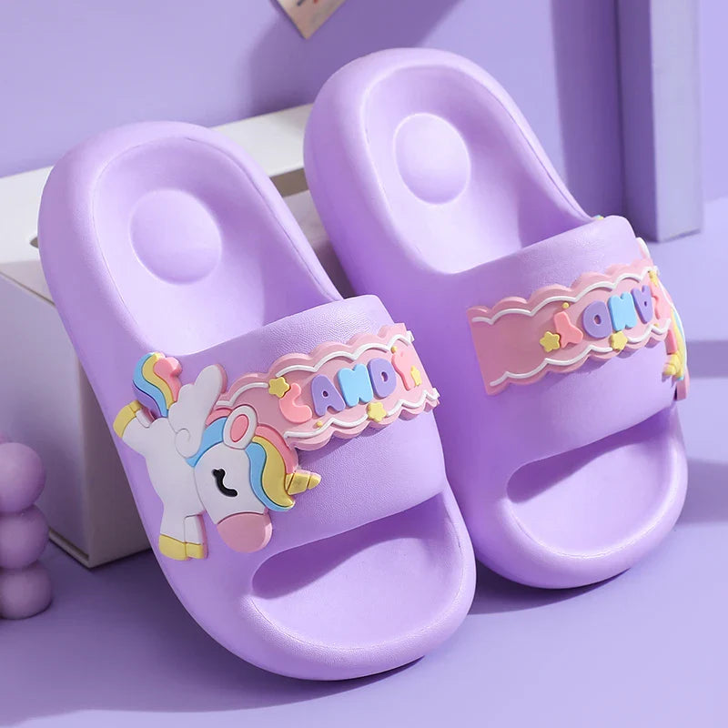 Unicorn Rainbow Slippers Ultra Soft Eva Ages 0-3 Years