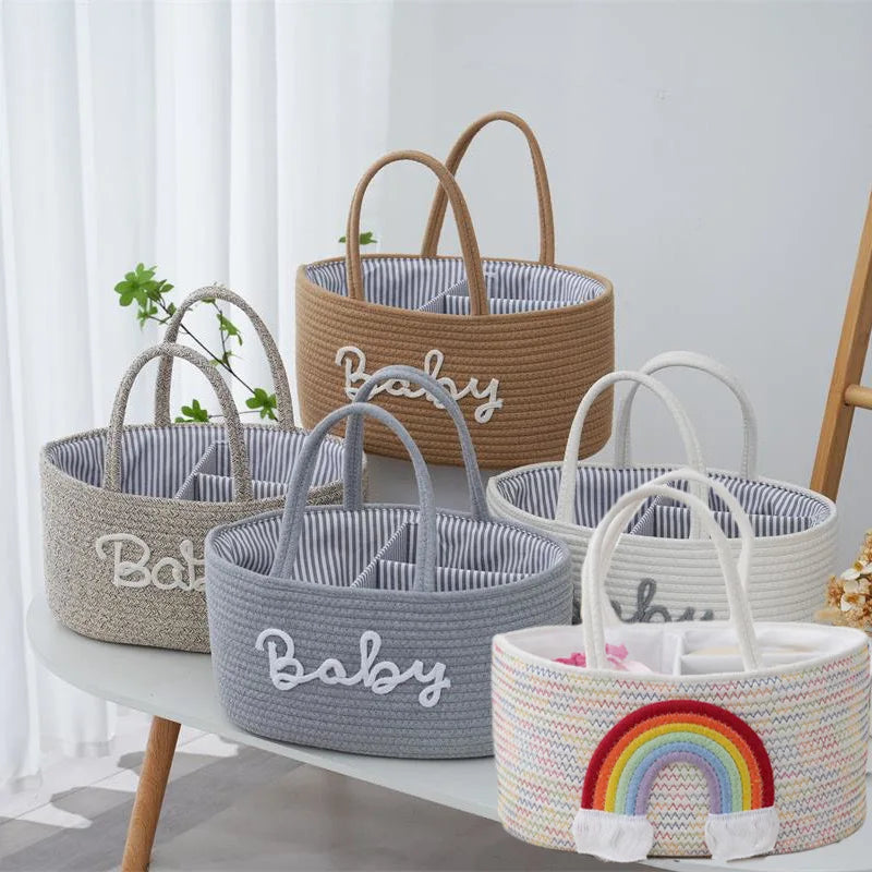 Cotton Rope Diaper Bag Multivariant