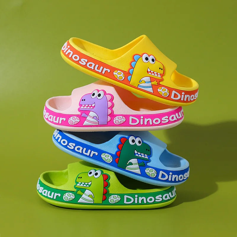 Non-slip Rubber Slippers Dinosaur For Children Multi-variant