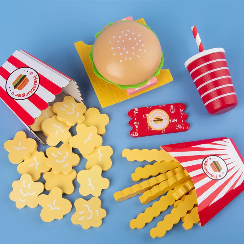 Burgers And Fries Toy Set For Children