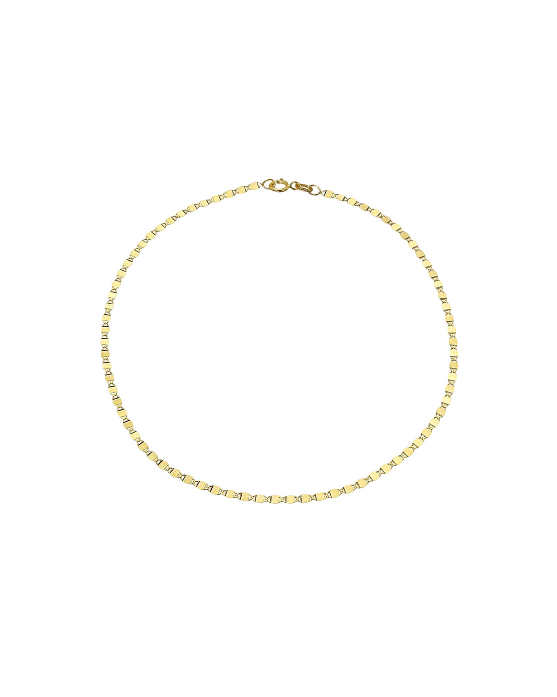 14k Gold Mirror Chain Bracelet