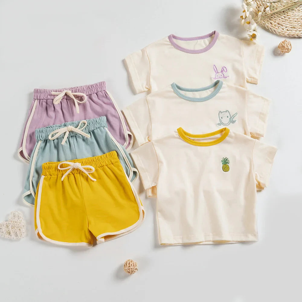 2pcs Set T-shirts And Pants For Children Multivariant