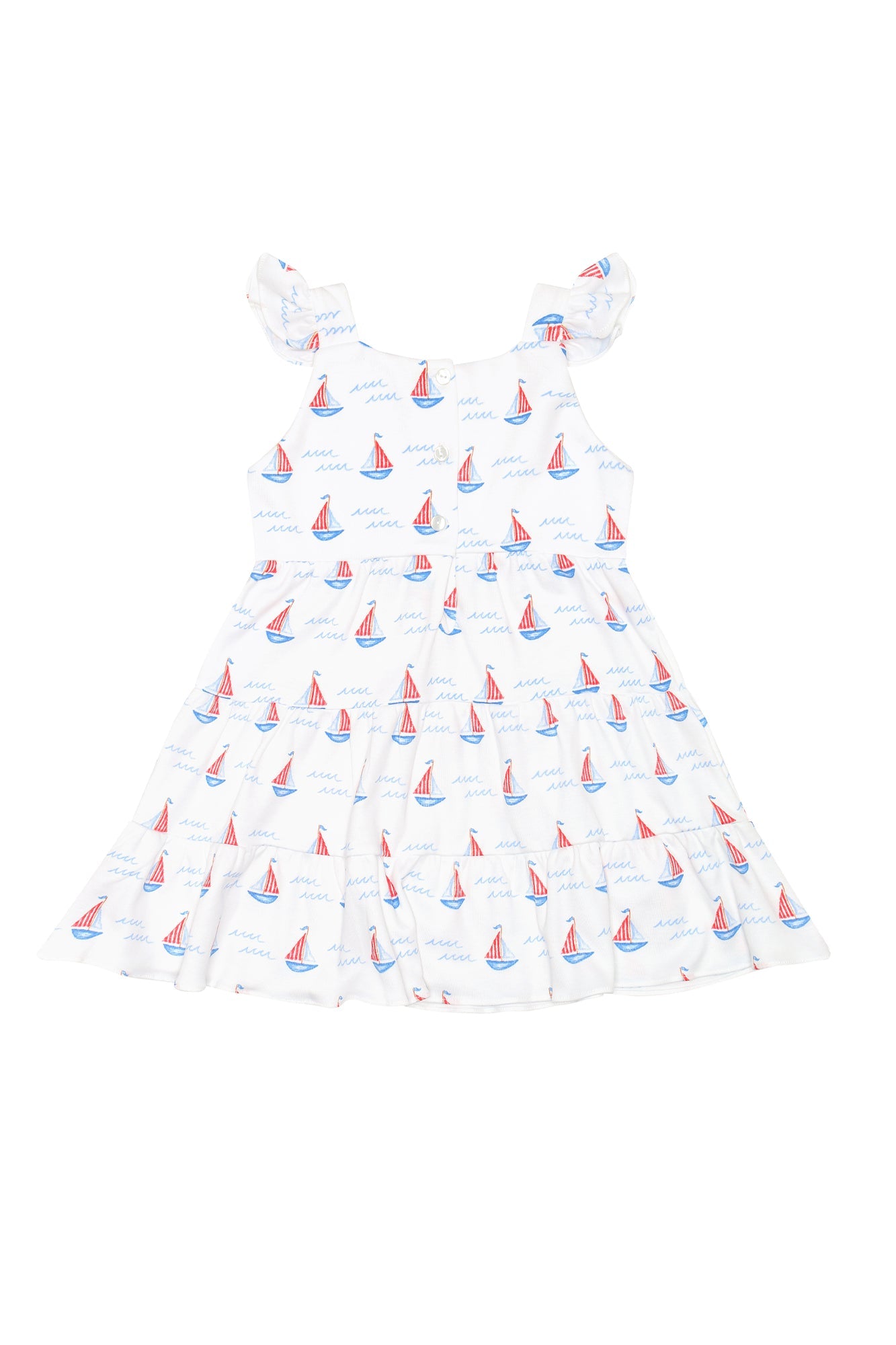 Sailboats Ruffle Dress