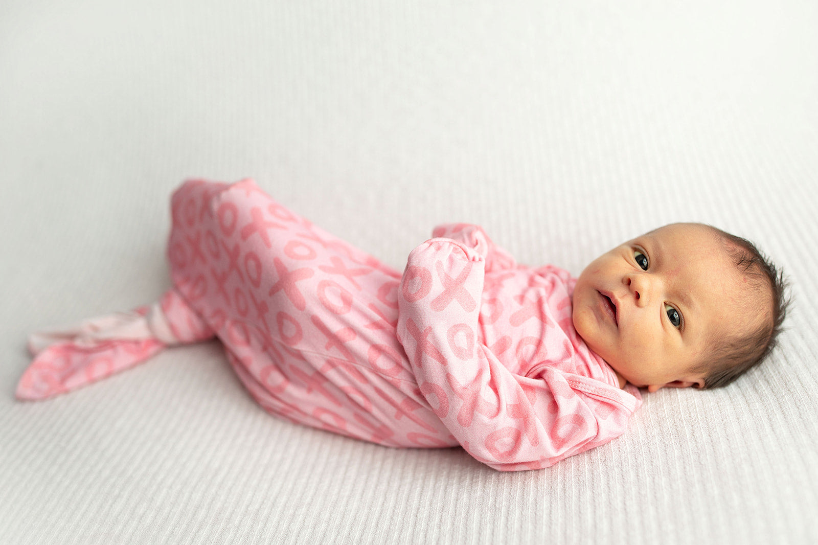 Xoxo Love Valentine's Day Knotted Newborn Baby Gown