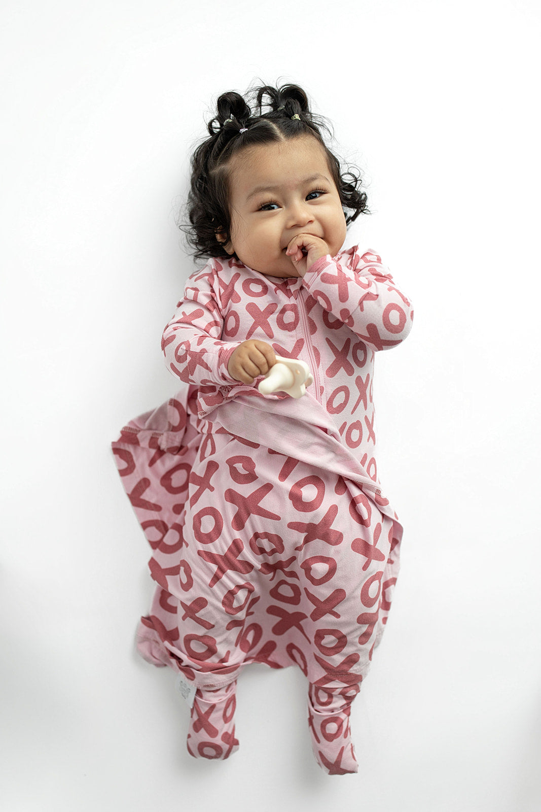 Valentine's Day Xoxo Bamboo Newborn Lovey Small Blanket