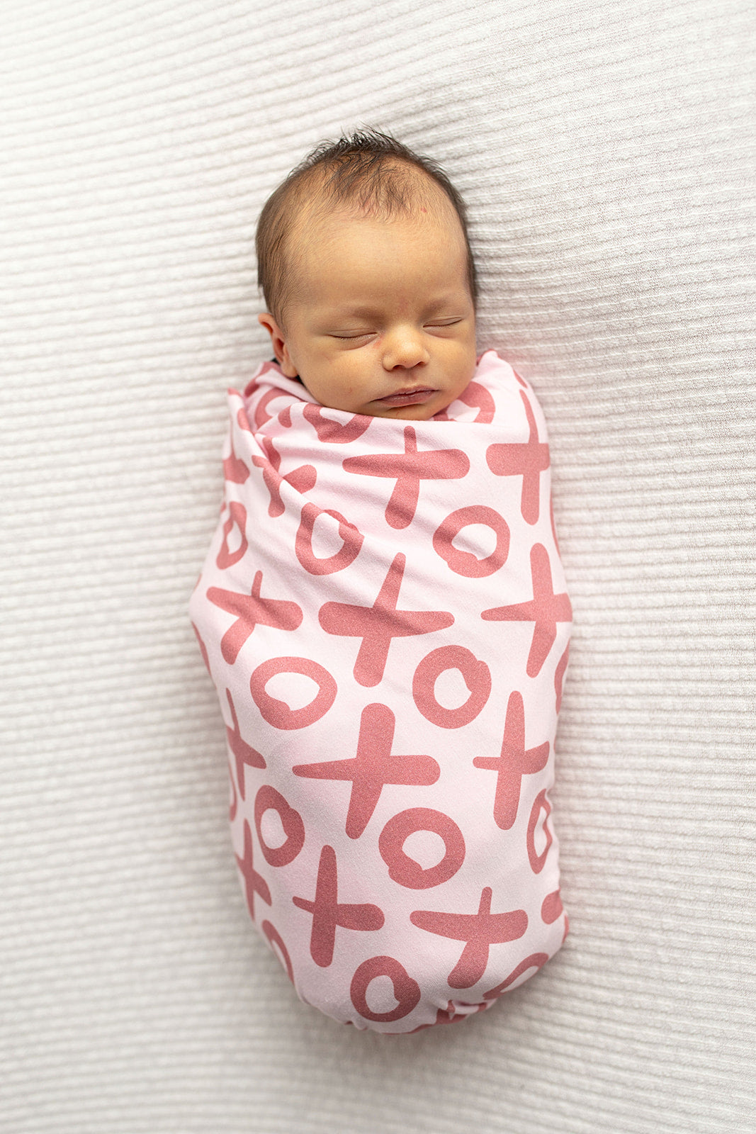 Valentine's Day Xoxo Bamboo Newborn Swaddle Blanket